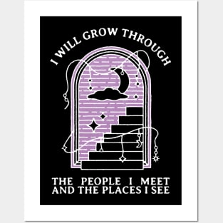 I will grow through (white) Posters and Art